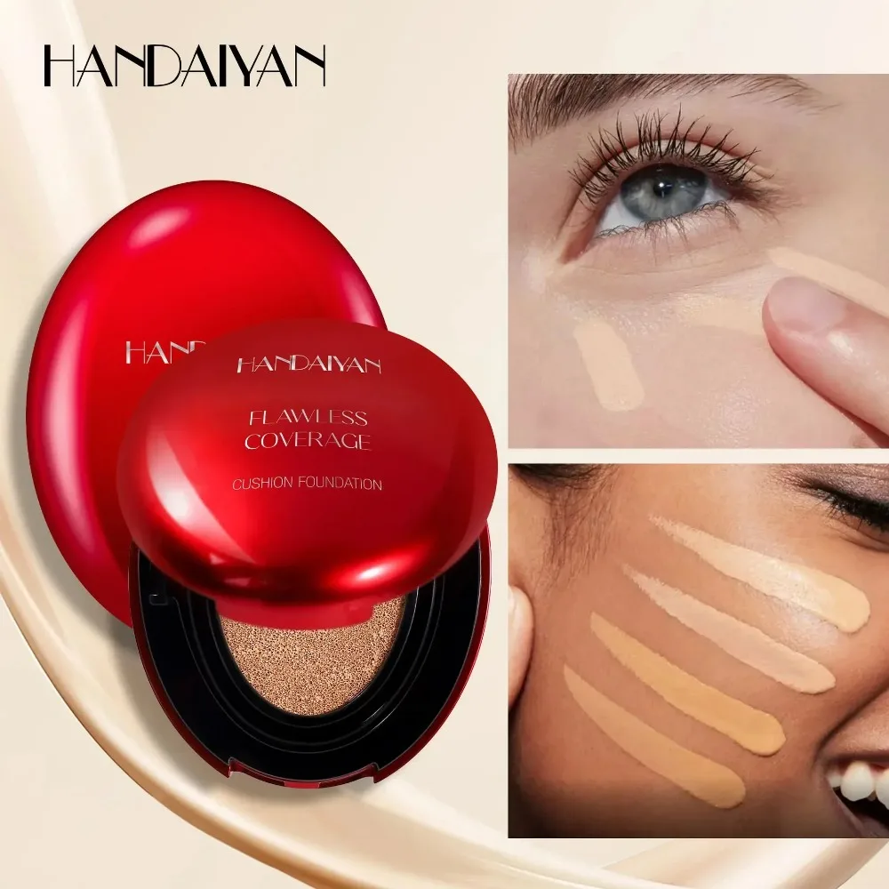 Concealer Liquid Foundation with Air Cushion Handaiyan Non-rubbable Foundation Long-lasting Moisturizing