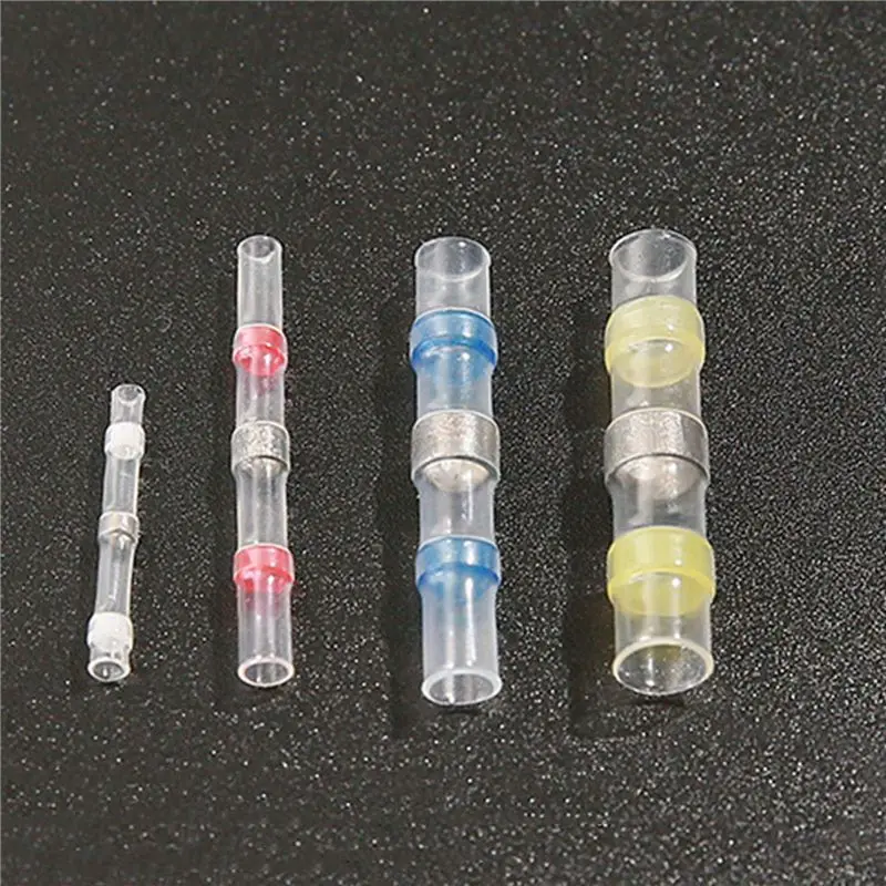 150Pcs Connector Heat Shrink Sordering Terminals Waterproof Solder Sleeve Tube Wire Insulated Butt Connectors DIY Kit-AT30
