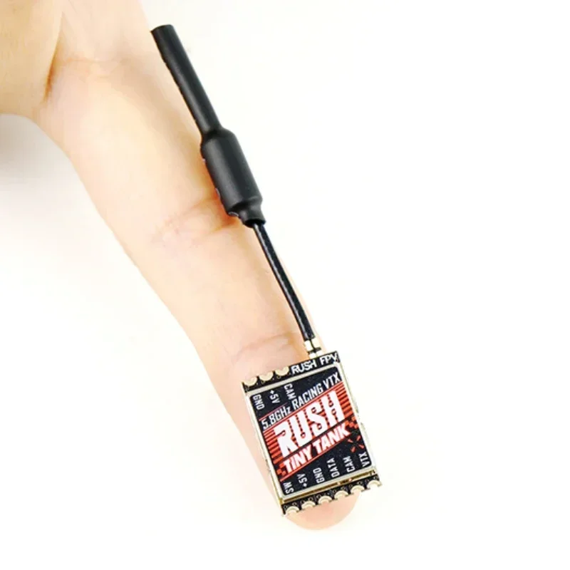 RUSHFPV TINY TANK Mini FPV VTX Single Pack, 48CH Version, Max 350mW 5V Input UFL Connector Ultra Light 1.4g