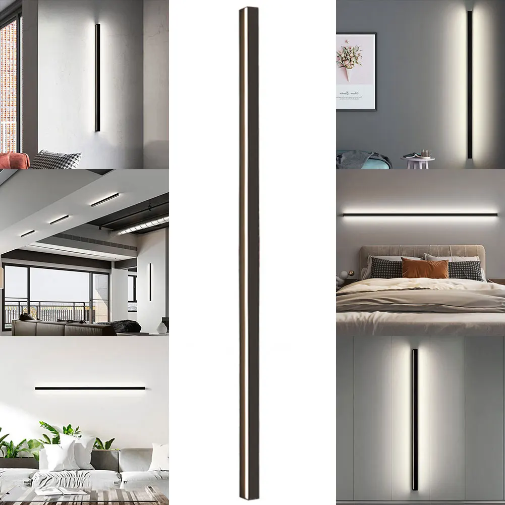 

Светодиодный настенный светильник-полоса, простой линейный настенный светильник, уличный настенный светильник-полоса для спальни и помещений