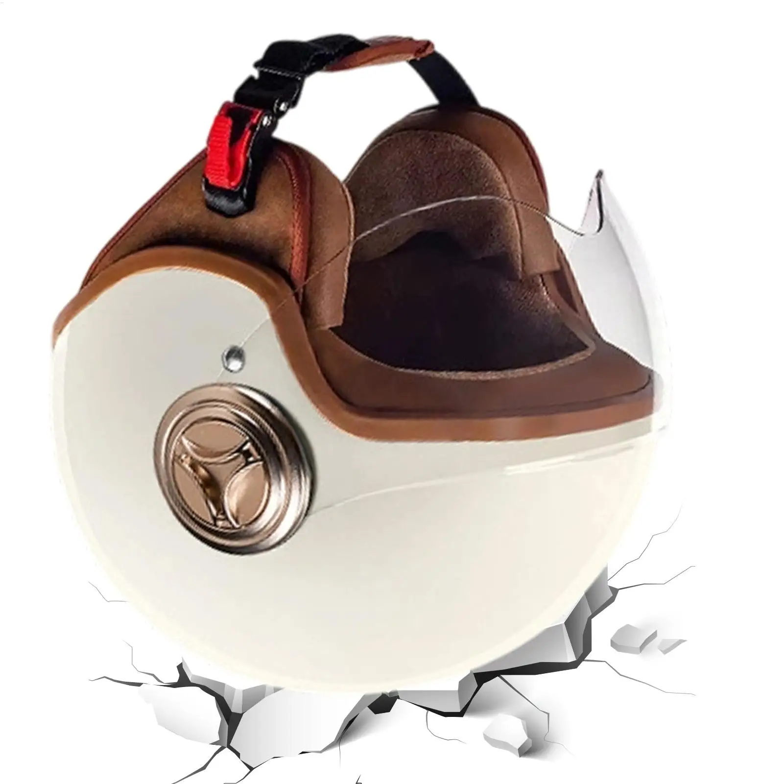 

Motorcycle Bike Helmet With Face Shield Half Open Face Scooter Helmet Skateboarding Supplies For Electric Scooter Dirt Biking