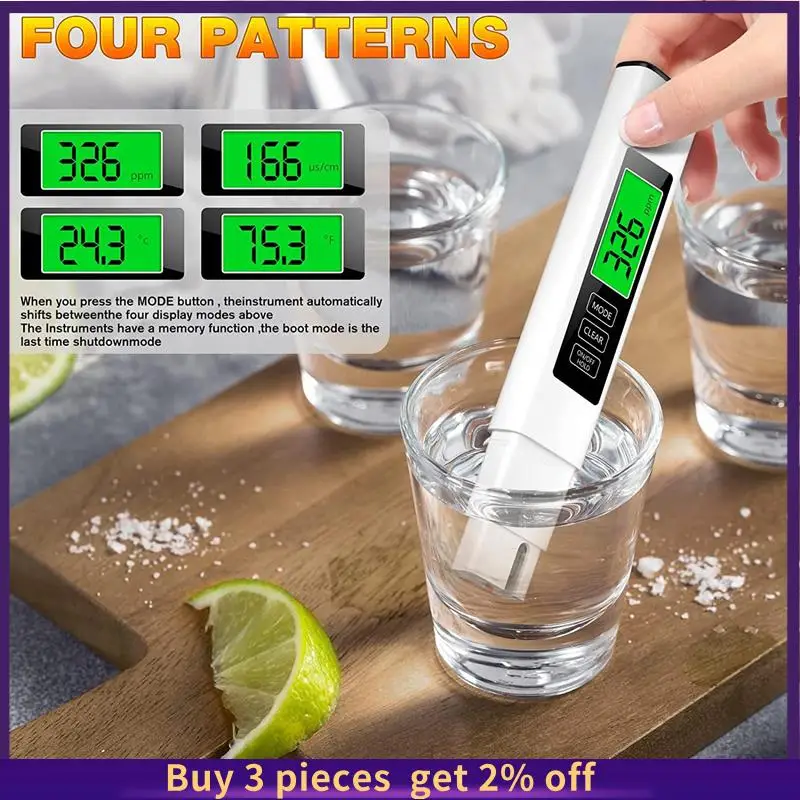 

1 PCS TDS Water Quality Tester High Accuracy For Drink Water Water Tester Integrated