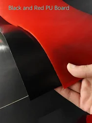 Black Red Polyurethane Elastic Rubber Sheet 2/3/4/5/6/8/10/12mm PU Damping Cushion Plate Plastic Board Oil Abrasion Resistance
