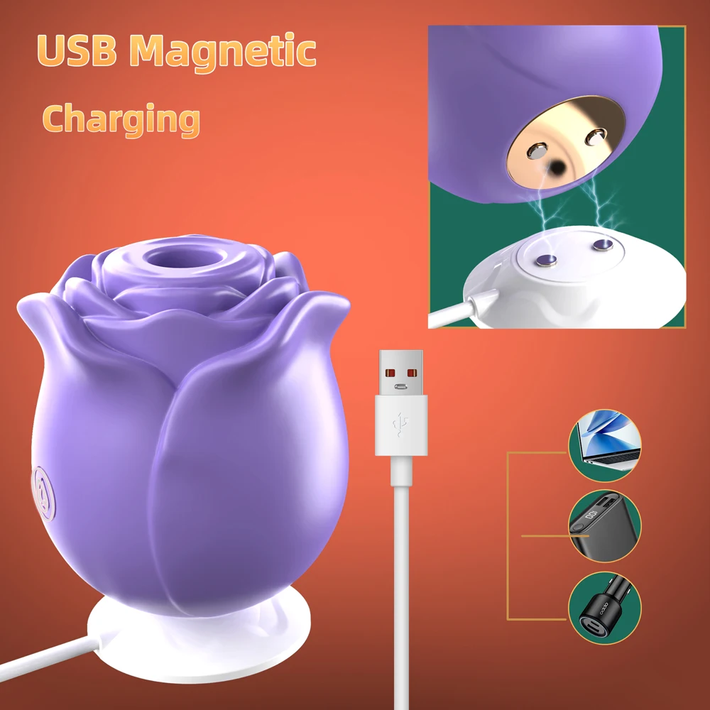 Powerful Sucking Vibrator for Women Vacuum Clitoris Stimulator Female Oral Nipple Clit Sucker Vibrating Adults Sex Rose-Toys image 5