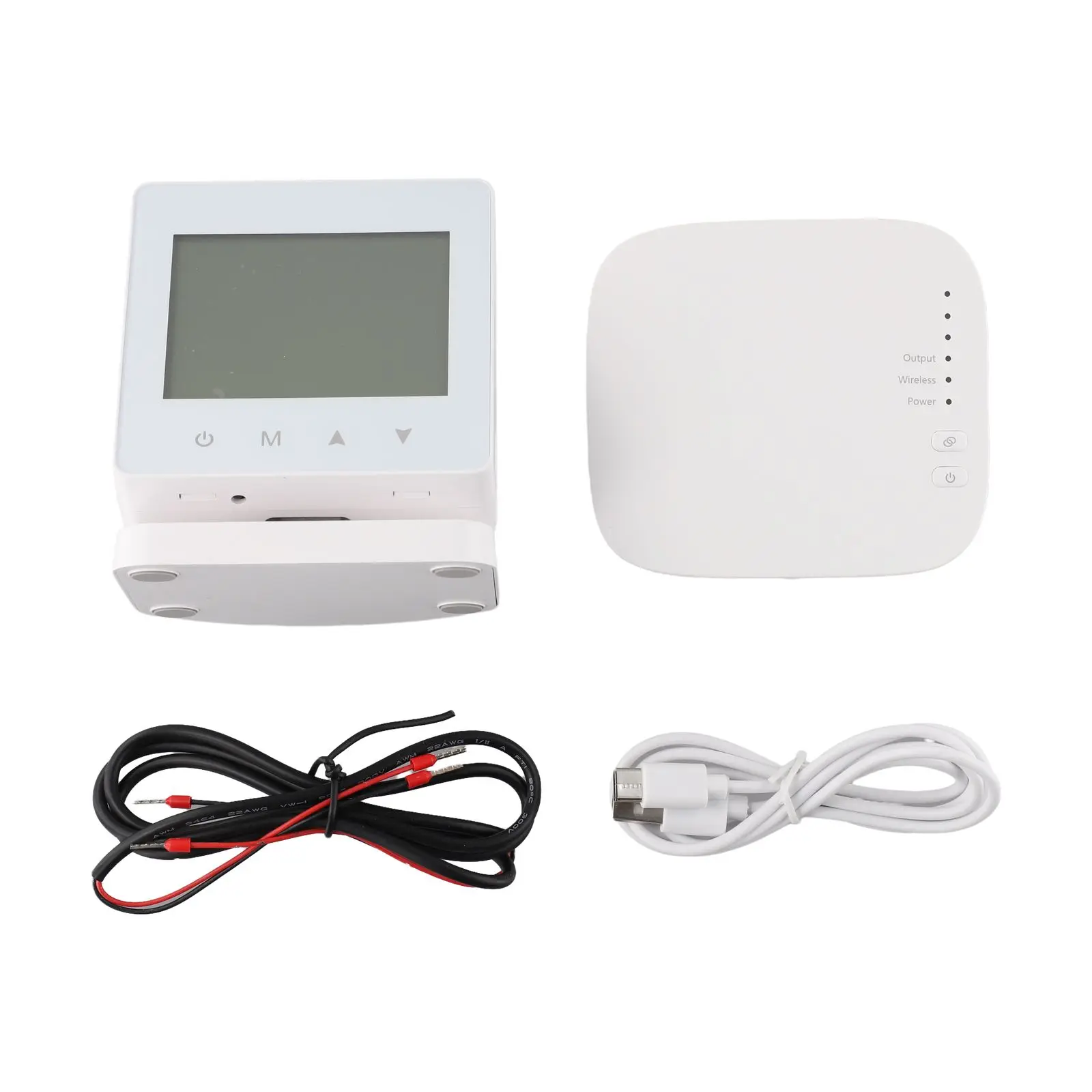 

100*86*77mm Gas Boiler Heating Dual Power Supply Thermostat Programmable Heating App Integration Custom Heating Schedule