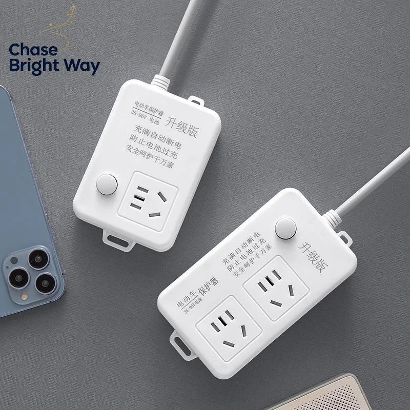 Electric Vehicle Charging Power Strip Auto Cutoff Overcharge Protection 6 Outlet for Home Garage EV Charging Needs