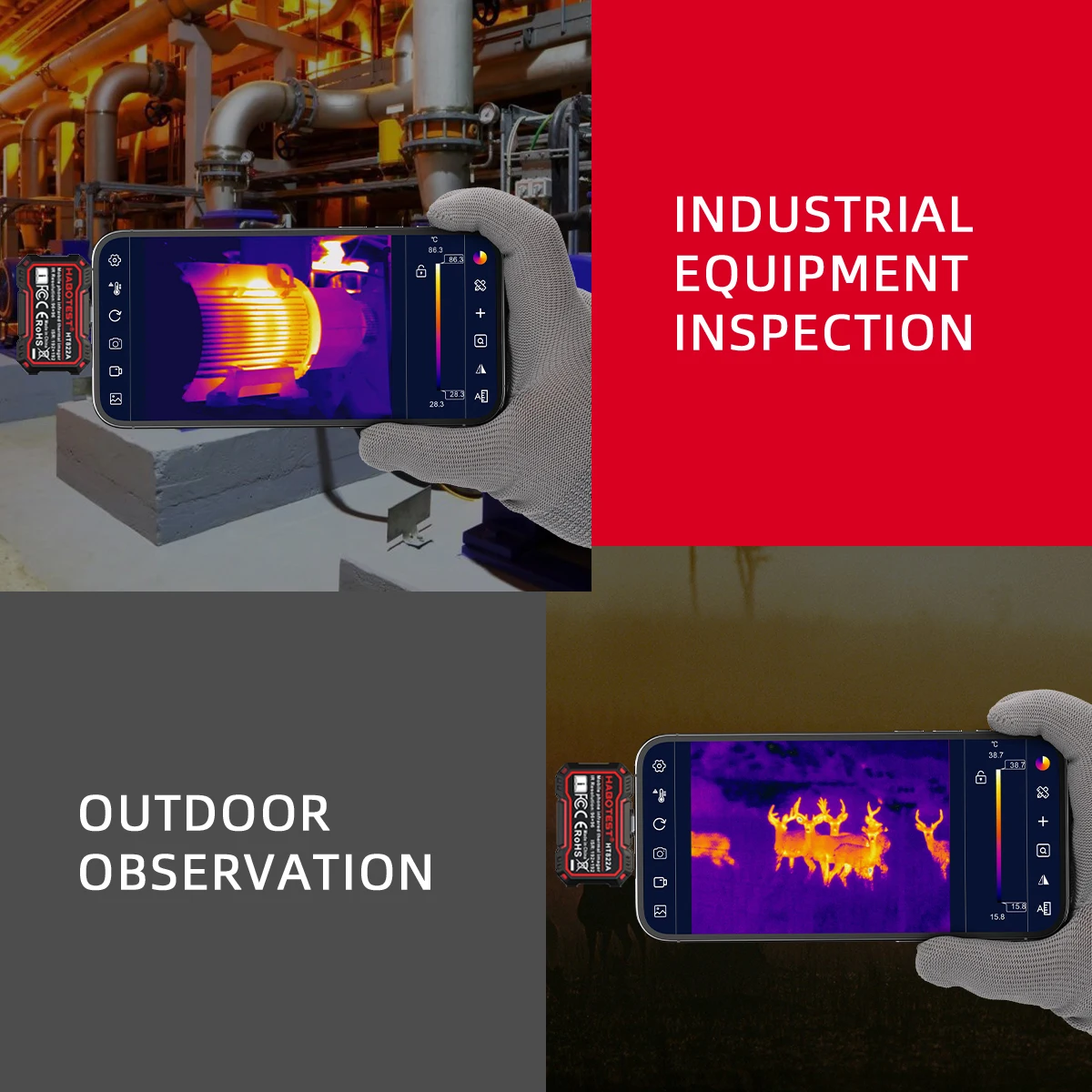 HABOTEST HT822 Phone USB Therm - огляд і ціна Nf 521 Thermal Imaging Camera