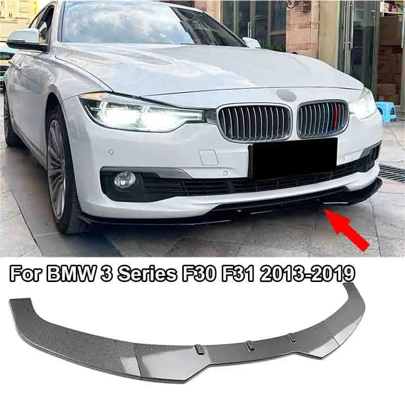 

Блеск черный для BMW 3 серии F30 F31 2013-2019, Комплект переднего бампера для губ, сплиттер для спойлера, ABS Canard сплиттер для губ, дефлектор