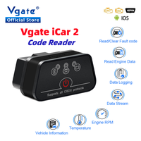 Vgate iCar2 ELM327 Bluetooth V2.2 car Diagnostic Auto Tool OBD OBD2 wifi for Android/IOS Scanner iCar 2 Elm 327 odb2 Code reader