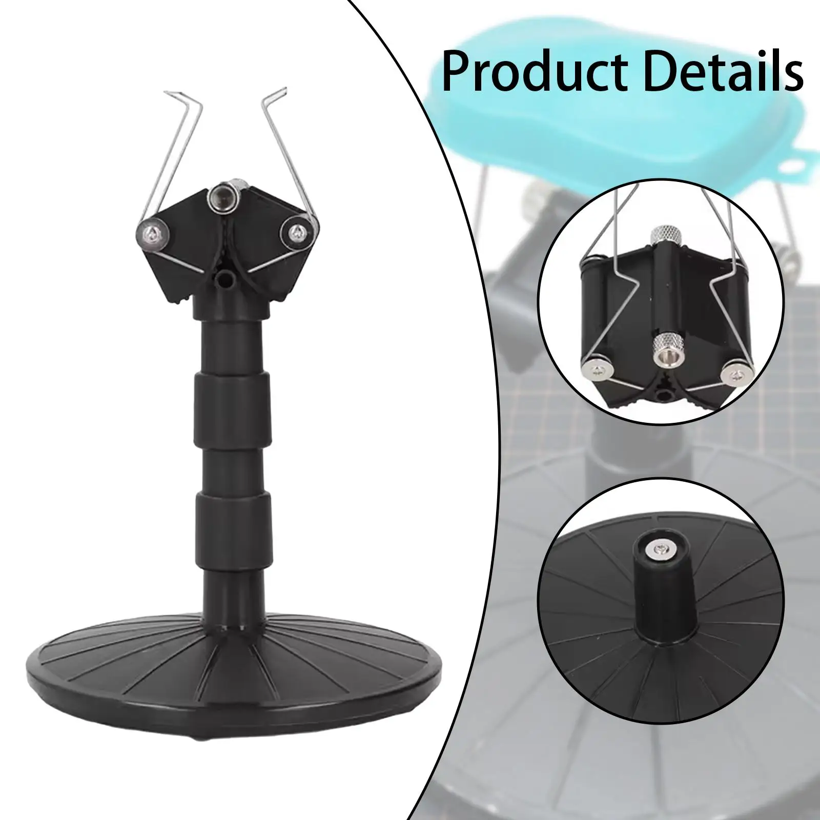 Model Painting Turntable Stand ABS Adjustable Base Workstation for DIY Hobby Building and Airbrushing