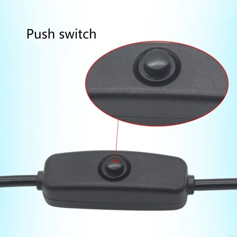 Q84A USB -кабель с кнопкой USB -USB -мужчина для женского кабеля питания с переключателями USB мужчина