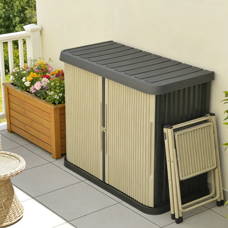 Outdoor Locker Garden Tool Storage Cabinet Waterproof Sunscreen Outdoor  Art Balcony Yard Sundries