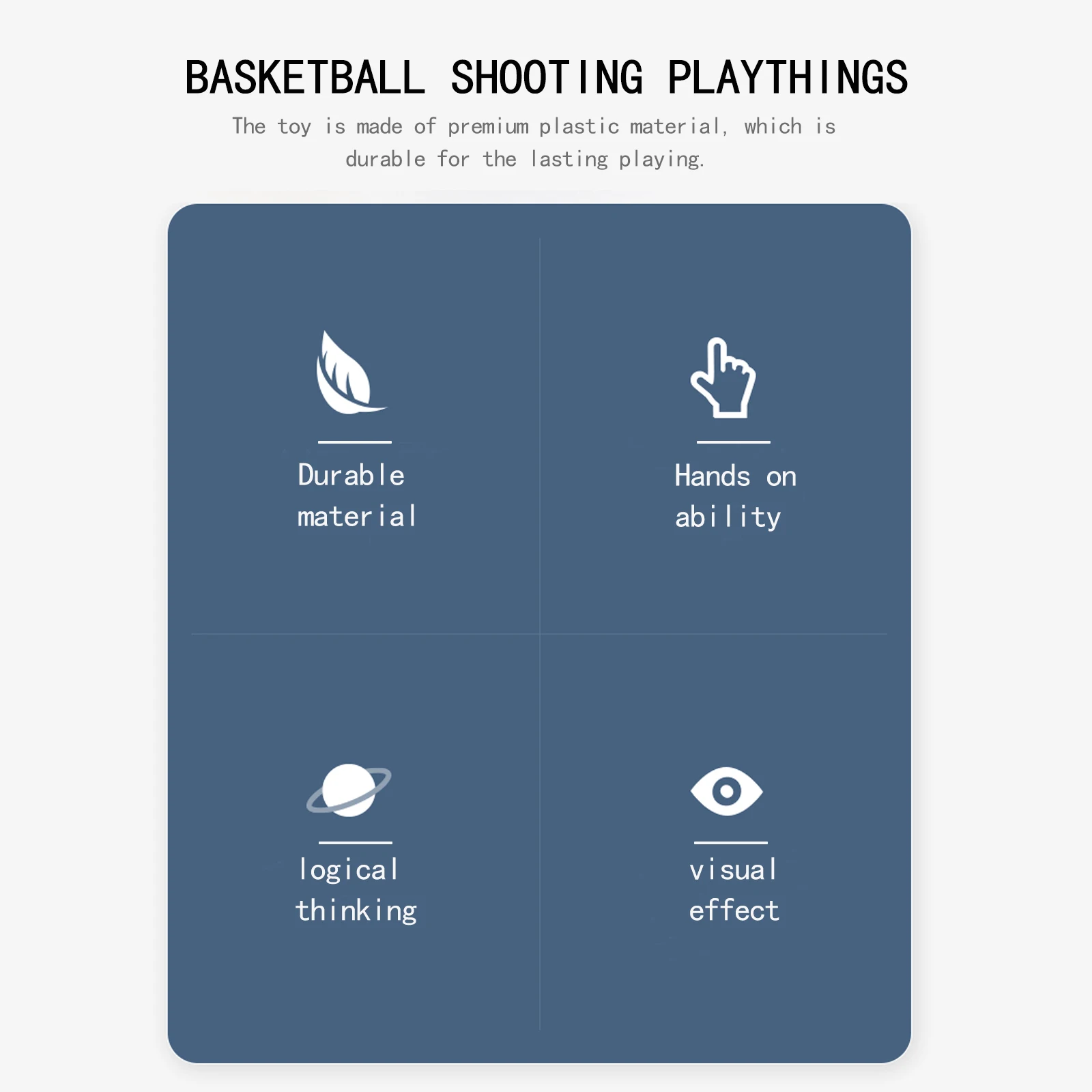 

Marbles Shooting Game Kids Basketball Toys Sports Toy Early Learning Interactive Adjustable Colorful Design Premium Plastic