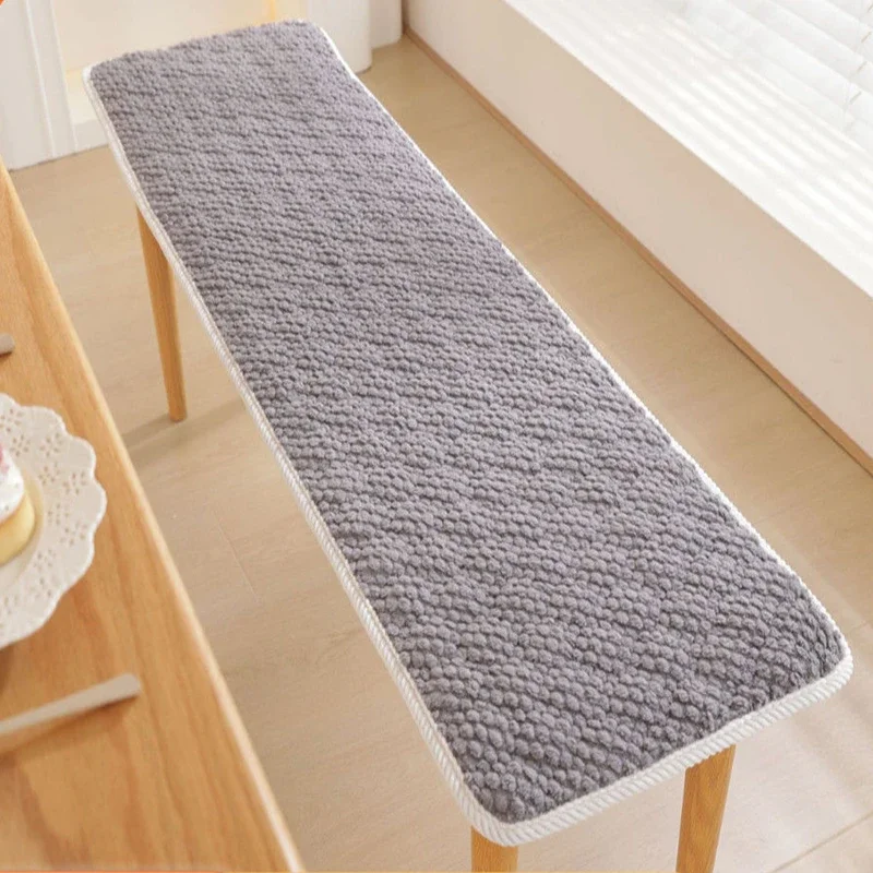 Plush Thickened Long Bench Cushion Soft Mahogany Bench Cushion Customized Solid Wood Sofa Card Seat Cushion for Winter