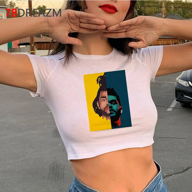 Xo the Weeknd t-shirt female aesthetic casual tumblr Korea japanese t shirt streetwear aesthetic