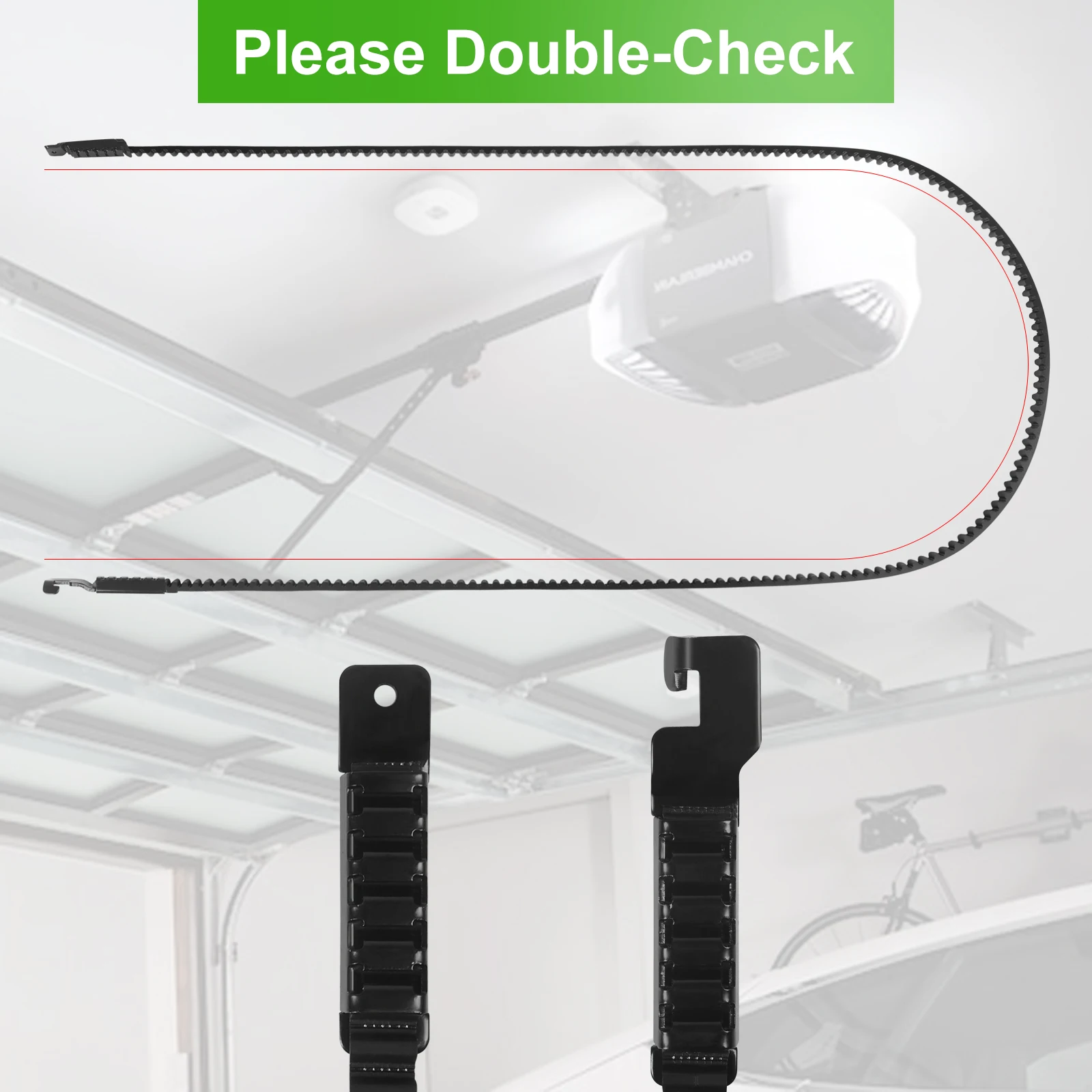 41A5250 235.2'' Drive Belt for 7 Ft Garage Door Opener Compatible with Chamberlain LiftMaster Sentex WisperGenie