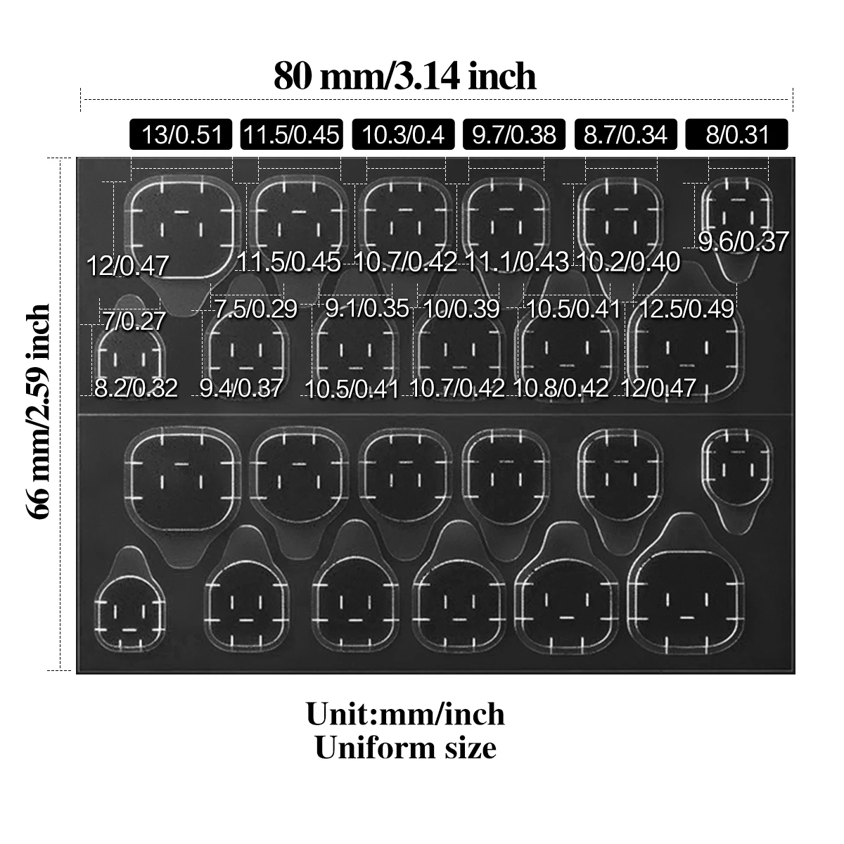 غراء أظافر جيلي بالأشعة فوق البنفسجية من BRIDGESOUND: ملصقات 480/360/240/120 (20/15/10/5 ورقة)، غلاف معالجة مطور بالفيلم الأسود 16X، جوانب قوية #3