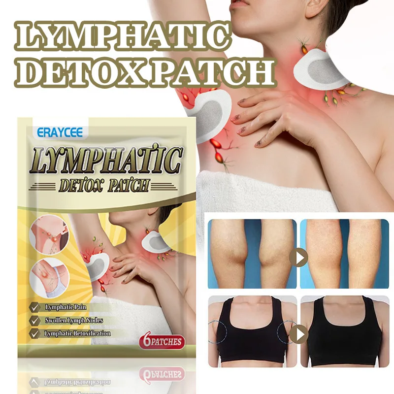 Herbal Extracts Lymphatic Detox Patch Breast Effective Anti-Swelling Neck Armpit Lymphatic Detox Patch External Use Care Patch