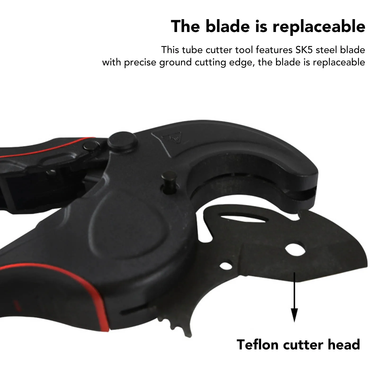 Blade Tubing Pipe Cutter Ratchet Action Self Locking Replaceable High Quality PVC Material Scissors CPVC PEX Rubber Hose Cutting