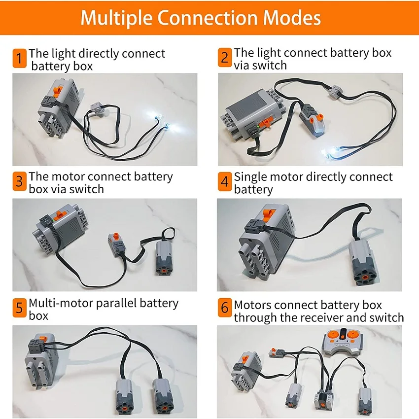 Bloques técnicos con funciones de potencia del Motor del tren Servo PF, piezas de alta tecnología MOC, piezas de ladrillos, accesorios Technik Servo