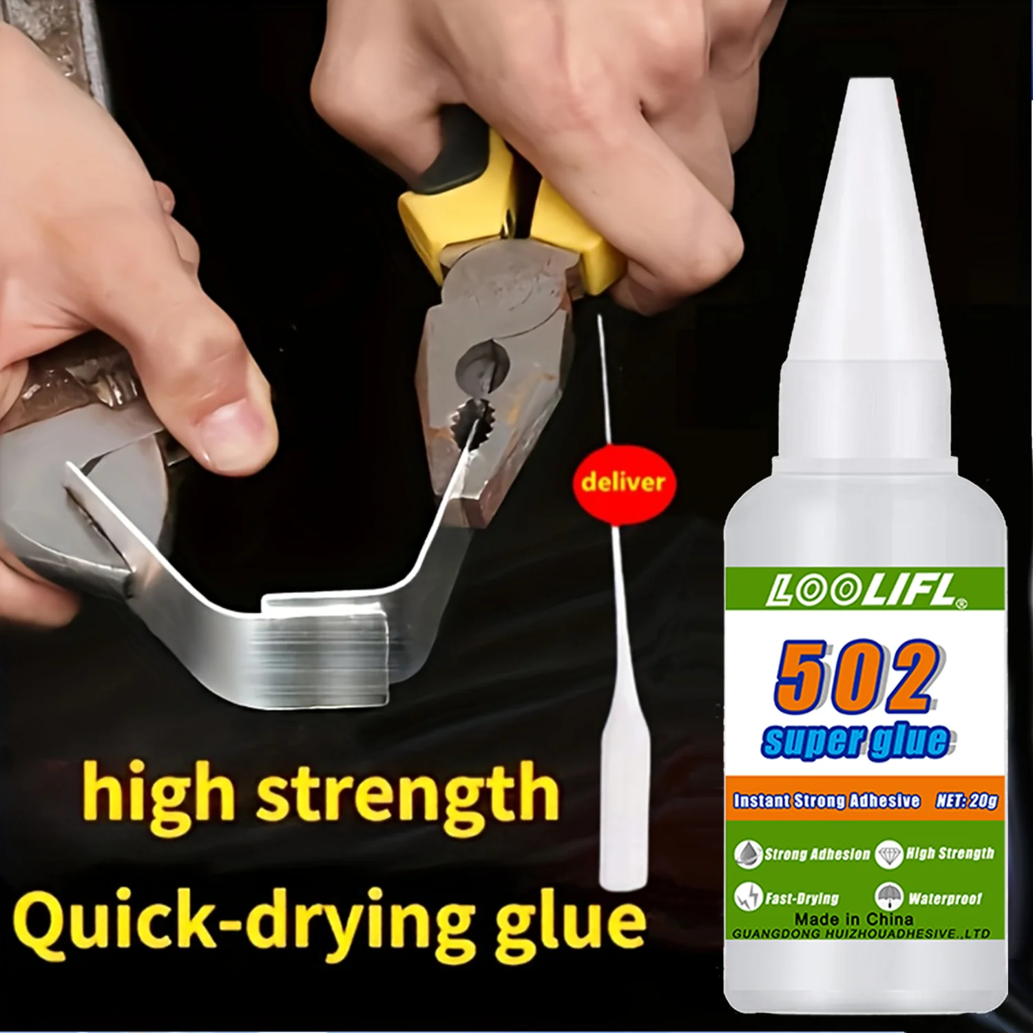 1-7Pcs 502 Super Adhesive Multi-Functional Adhesive, Used for Metal, Plastic, Daily Maintenance, Diy, and Small-Scale Process Repairs