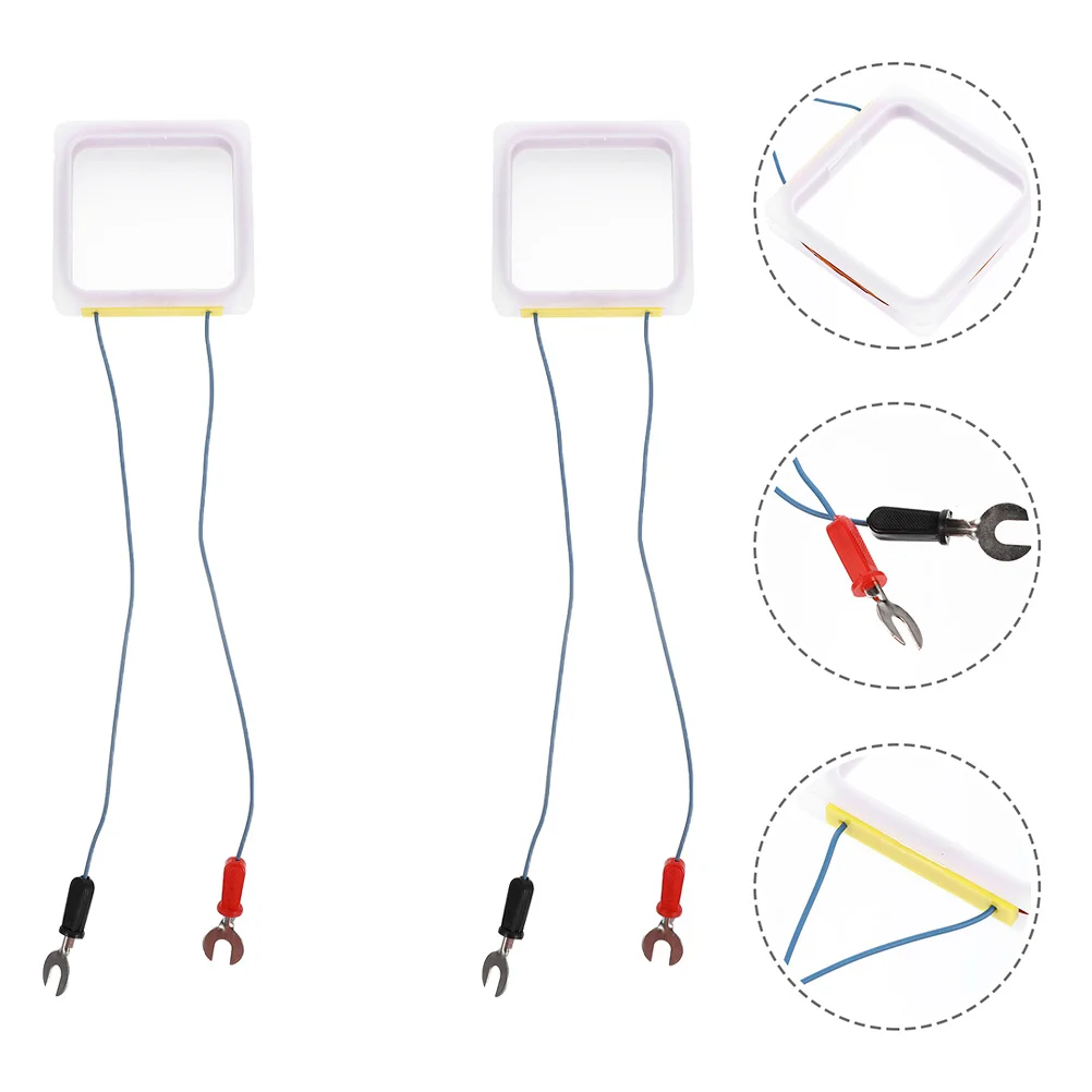 2 مجموعات أدوات تجربة الفيزياء لفائف النحاس الكهرومغناطيسية أداة التدريس سهلة التشغيل مظاهرات بديهية جهاز آمن