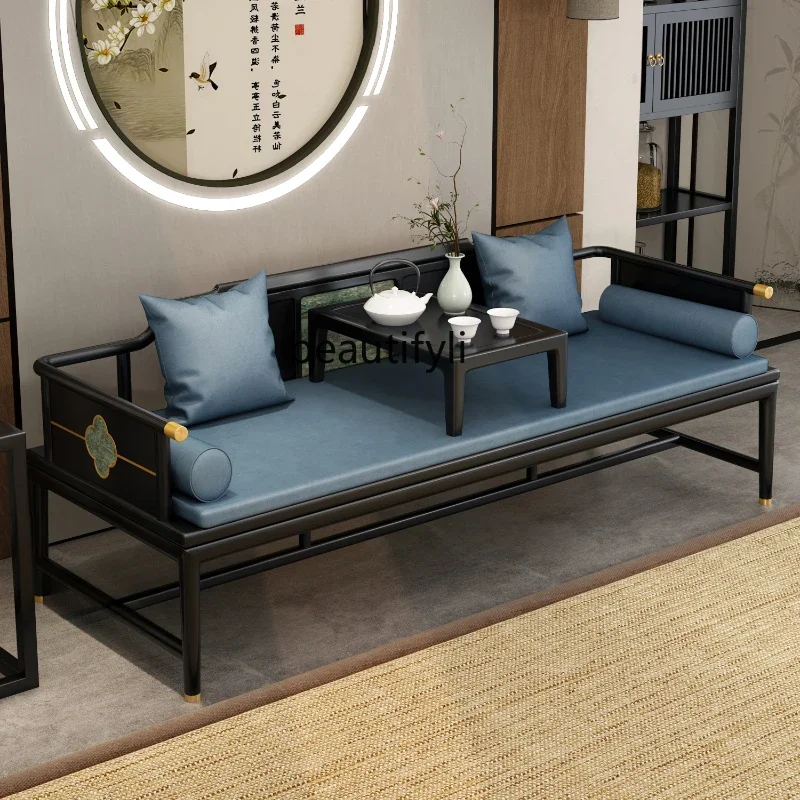 

New Chinese-style push-pull telescopic, small apartment in the living room, modern simple folding sofa chair kang tatami