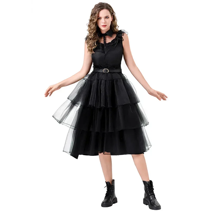 

Новое платье для выпускного вечера для взрослых, черное платье на Хэллоуин