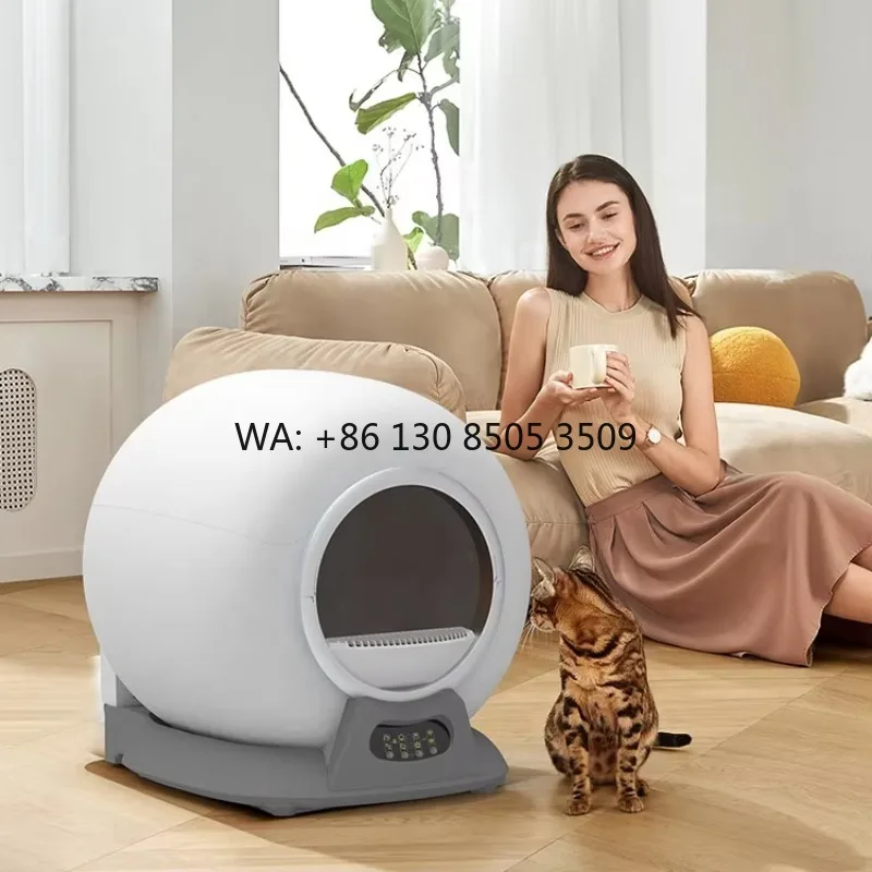 App Control Automatic Cat Toilet Litter Box Self Cleaning Smart Cat Litter Box