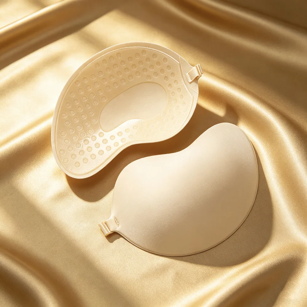 1/2/10 Pair Women Invisible Underwear Nubra Breast Patch Tow-Color Hypoallergenic Mango Cup Bra Silicone Non-Falling Off Thin
