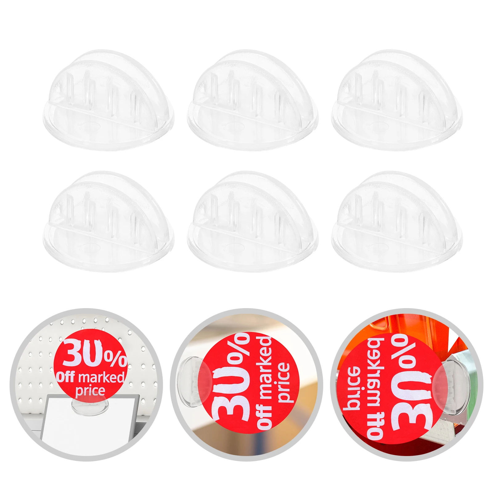100pcs Price Holder Clips Sturdy Material Reusable Sign St for Display Advertising Tag Clips Plastic Card Holder Lightweight