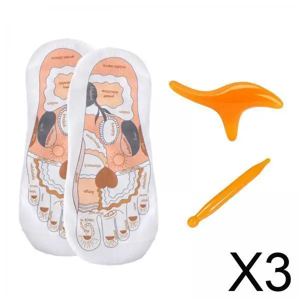 Akupressur-Socken, Fußreflexzonenmassage, Diagramm, Baumwollstrümpfe für Damen und Herren, Wellness-Geschenk