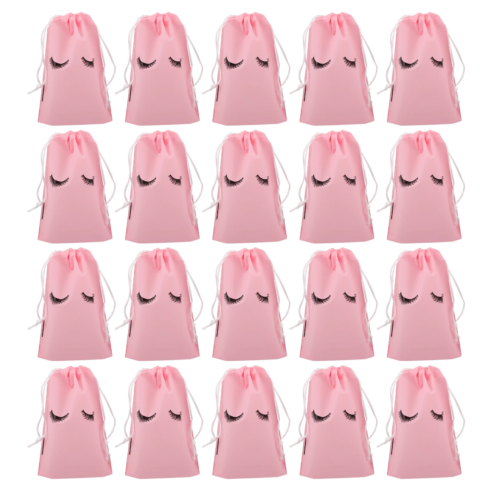 

50pcs Storage Eyelash Aftercare Lash Pouches Travel Aftercare Bags For Clients Case Small Decor Plastic Matte Finish