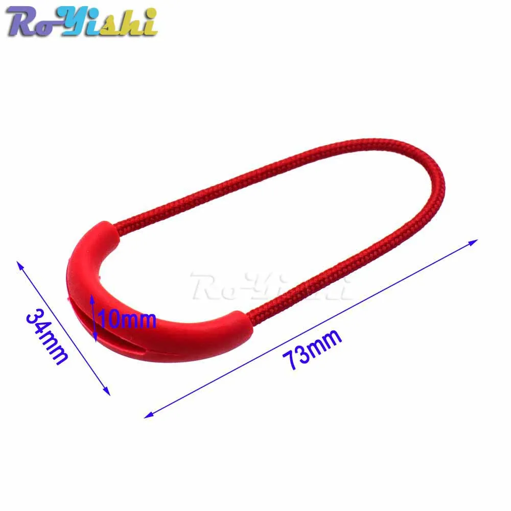 U Hình Dạng Dây Zipper Kéo Strap Lariat Cho Phụ Kiện May Mặc Màu Đỏ