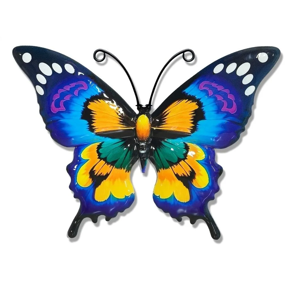 1/3/4pcs Outdoor Metal Butterfly Wall Art Decor Courtyard Crafts Pendants Home Wall Decoration Iron Garden Wall Hanging Kitchen