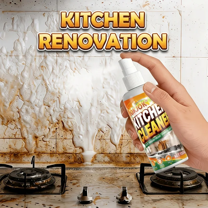 Heavy Grease Grime Cleaner Pot Pan Black Scale Removal Oven Oil Stain Cleaning Kitchenware Decontamination Cooktop Cleaner Spray
