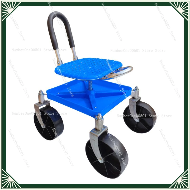 

New Gardening Work Bench Garden Rolling Seat Spinner Wheel Mobile Chair Garden Tool Storage Stool