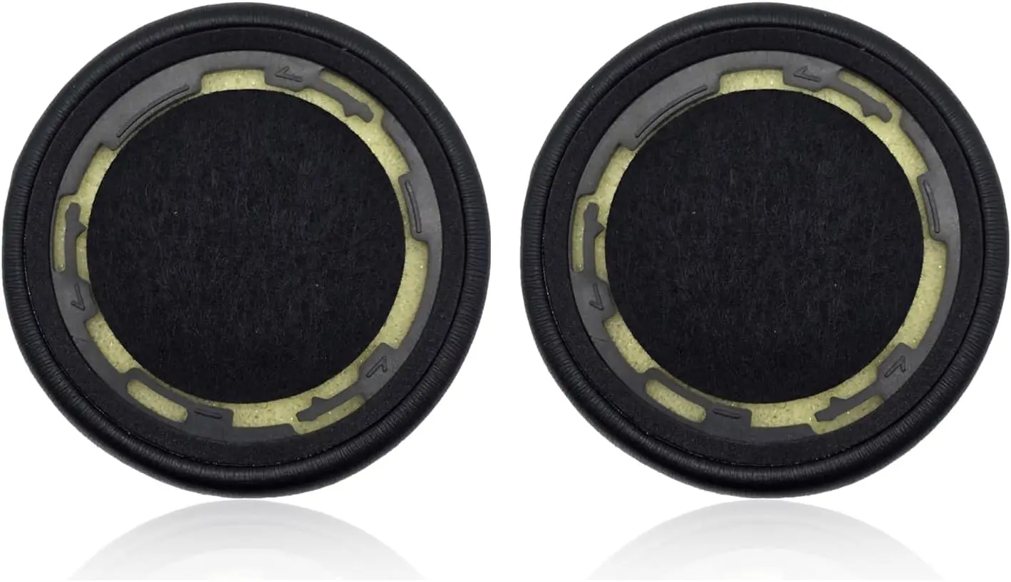 Replacement Ear Pads Compitable with Jabra Evolve75/75+/75UC/75MS, Headphone Earpads Cushions, Headset Ear Covers with Soft Leat
