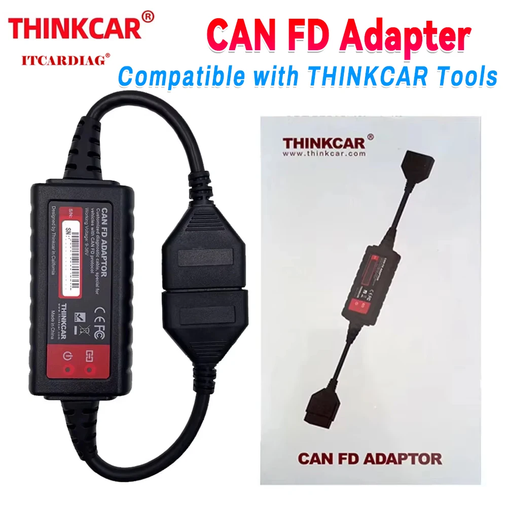 

THINKCAR CAN FD Adapter CANFD Connector for Thinktool Scanner Vehicle Diagnostic Accessories Tool Support CAN FD PROTOCOL Origin