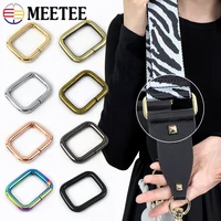 10Pcs Metal Bag Buckle 16-50mm D Ring Buckles for Strap Webbing Belt Hooks Dog Leash Connector Clasp DIY Hardware Accessories 2