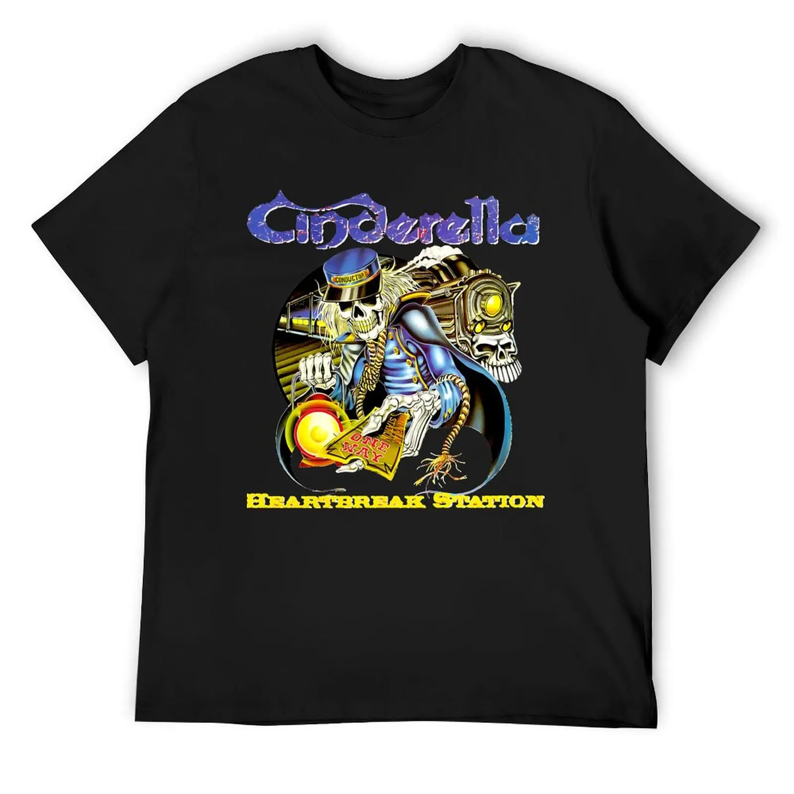 cinderella band vintage 1 T-Shirt vintage anime shirt designer shirts customizeds Men's clothing