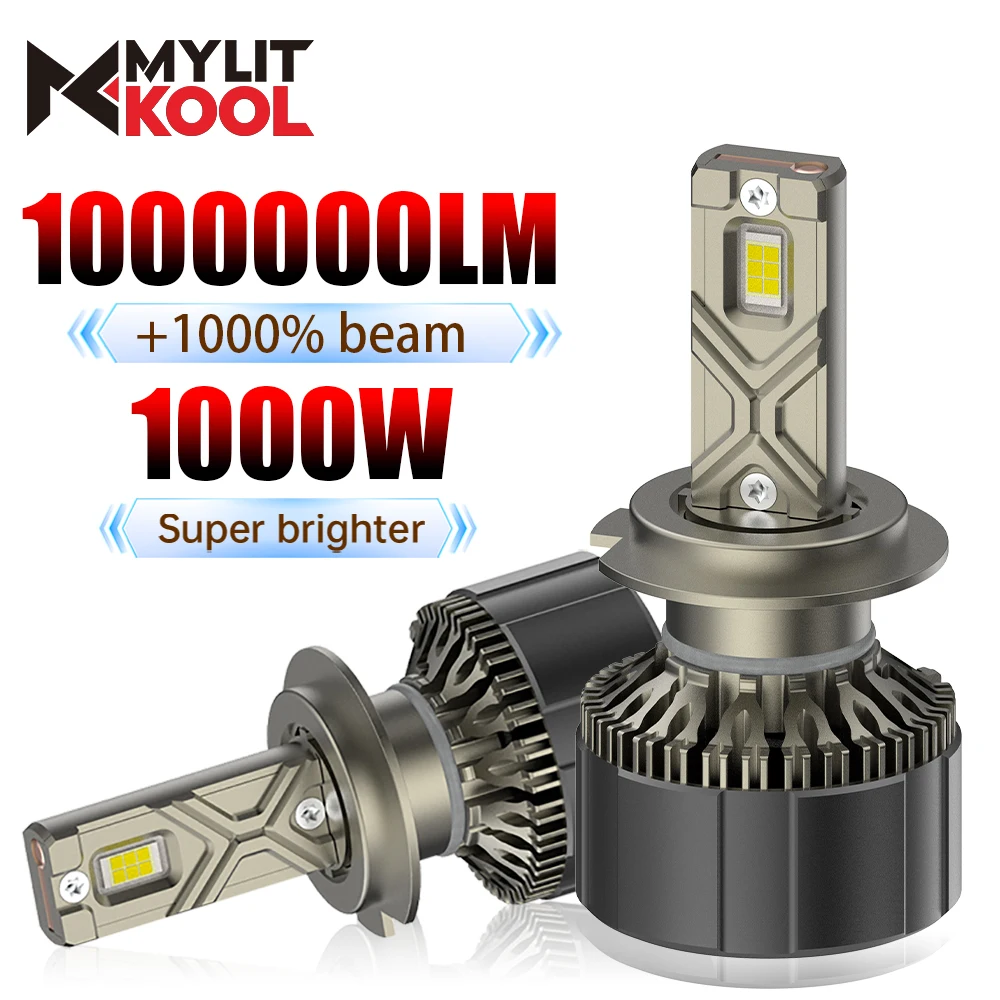 

H7 H4 Led Headlights CANBUS H1 H3 H11 H8 H9 9012 9006 HB4 9005 HB3 3570 CSP Chips Car Bulbs with Turbo Fan 6000K Fog Lamps 12V
