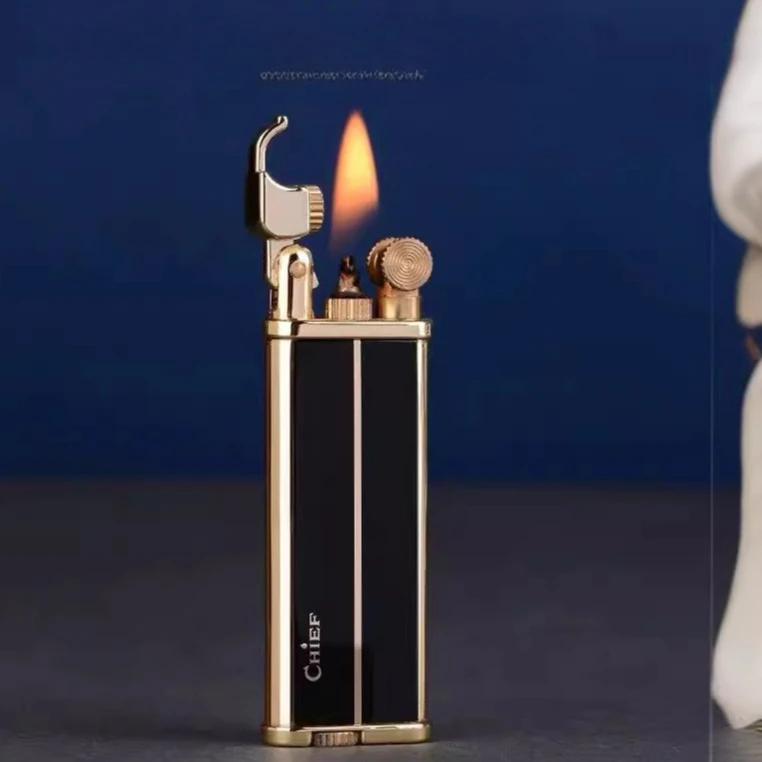 

Ultra-thin and Slender Lighter with Personalized Grinding Wheel - Men's Gift Item Cigarette Accessories