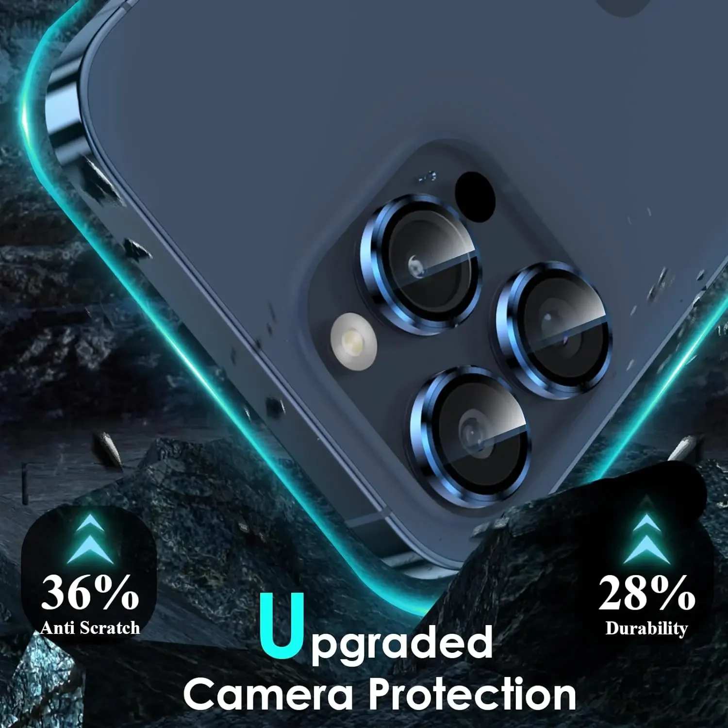 1-3Pcs Camera Lens Protector For IPhone 17 16 Pro Max 14 Plus 16 Plus Glass Protection Cover Titanium Blue Purple