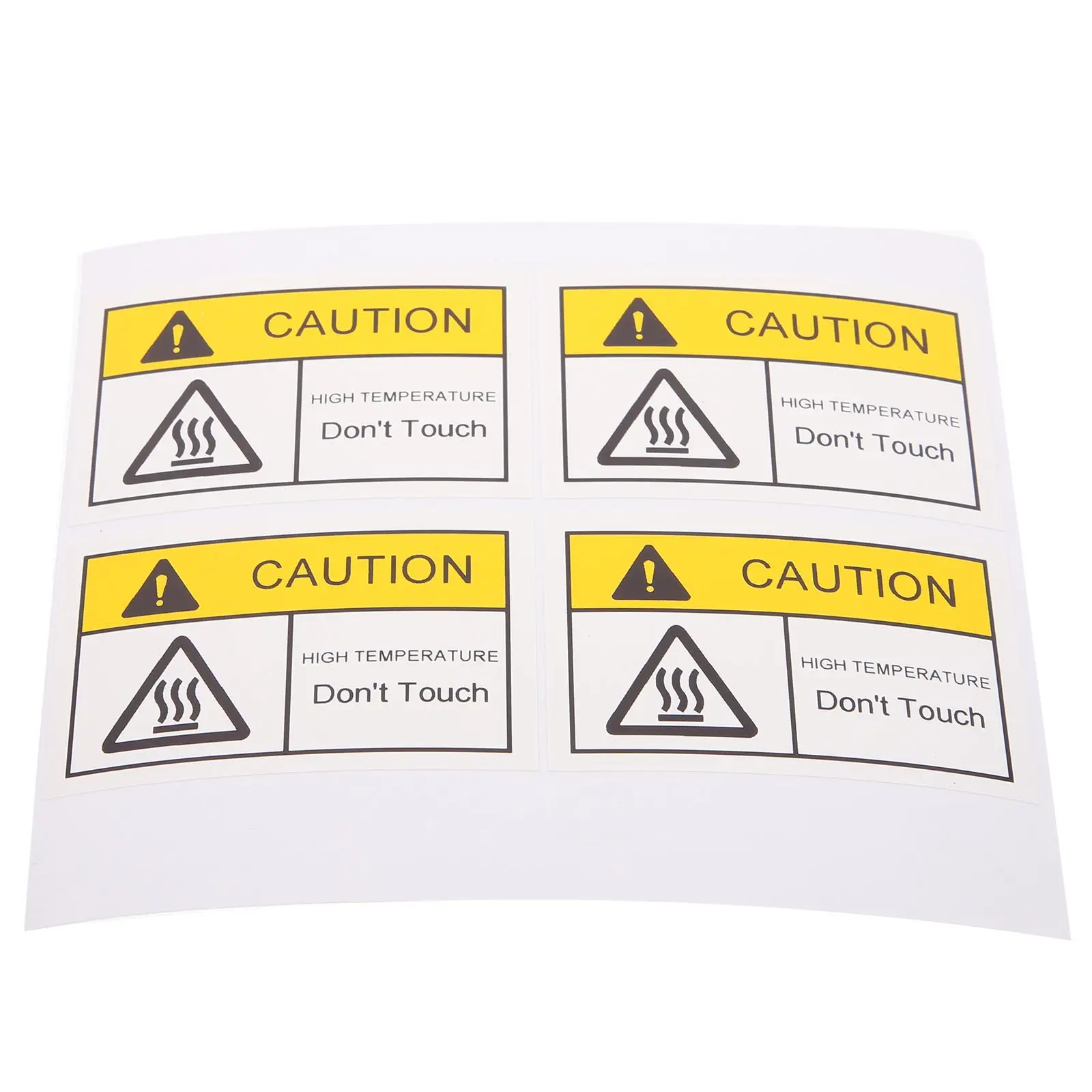 4 Pcs Hot Warning Signs For Radiator Temperature Warning Labels 60x40mm Caution Hot Surface Stickers Safety Signs Traffic