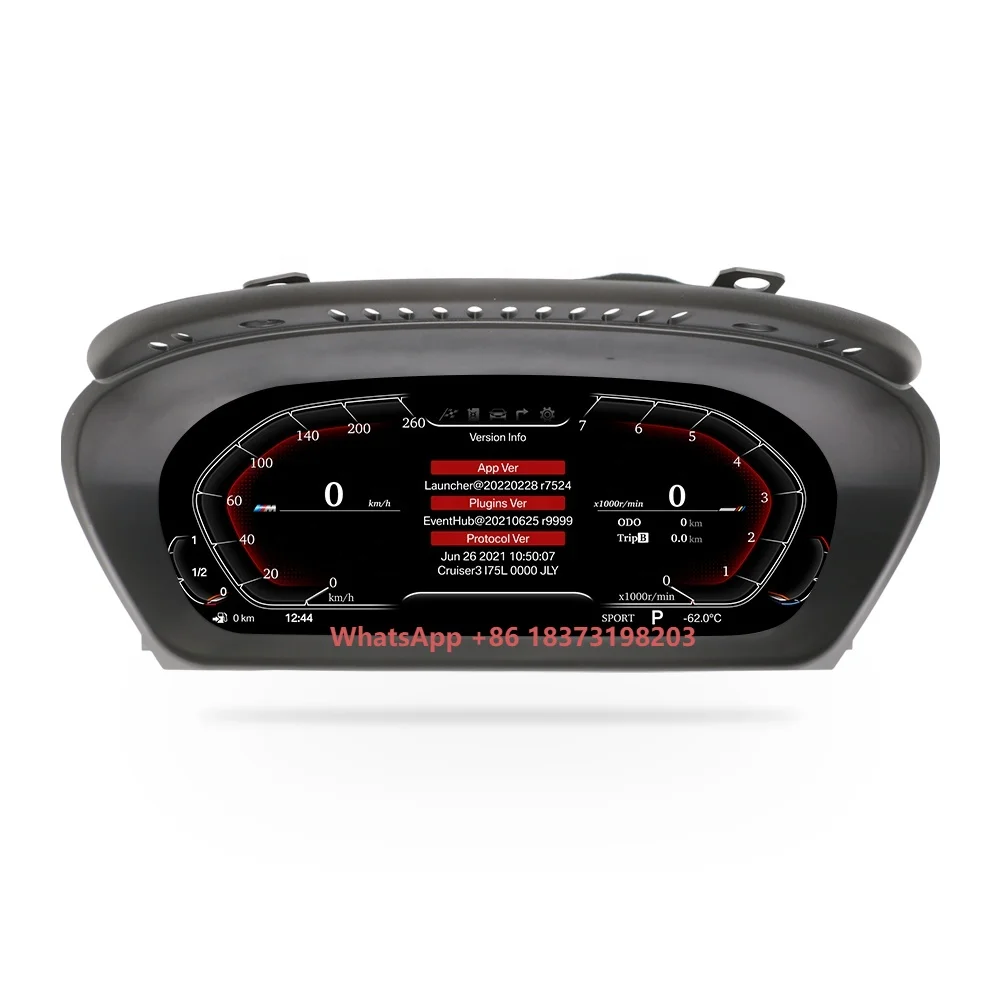 

New 12.3\" IPS Car Dashboard Instrument LCD Panel for BMW X5 Digital Cluster for 2007-2013 for F70 Cluster Dashboard for