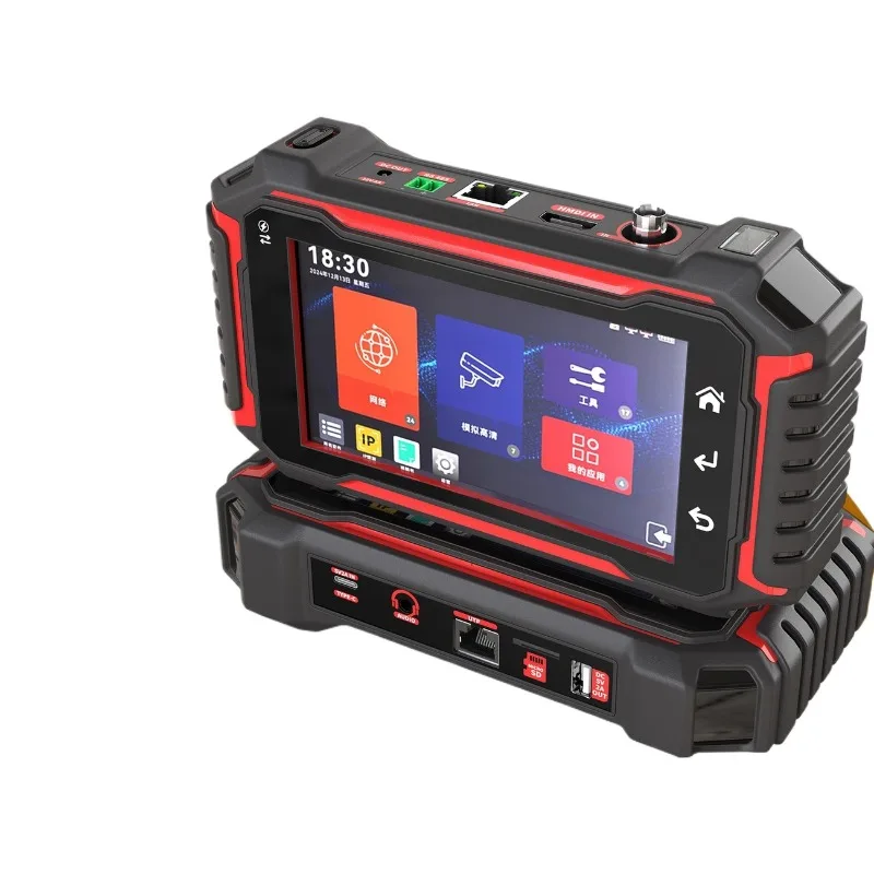 Multi Function CCTV Camera Tester Network Monitoring Engineering Tool Coaxial Analog AHD TVI CVI Input Video Debugging Monitor