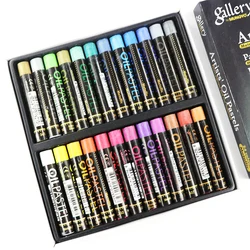 Mungyo 12/24 cores fluorescentes pastel óleo macio seco metálico lápis de cor para desenho arte escola artigos de papelaria suprimentos