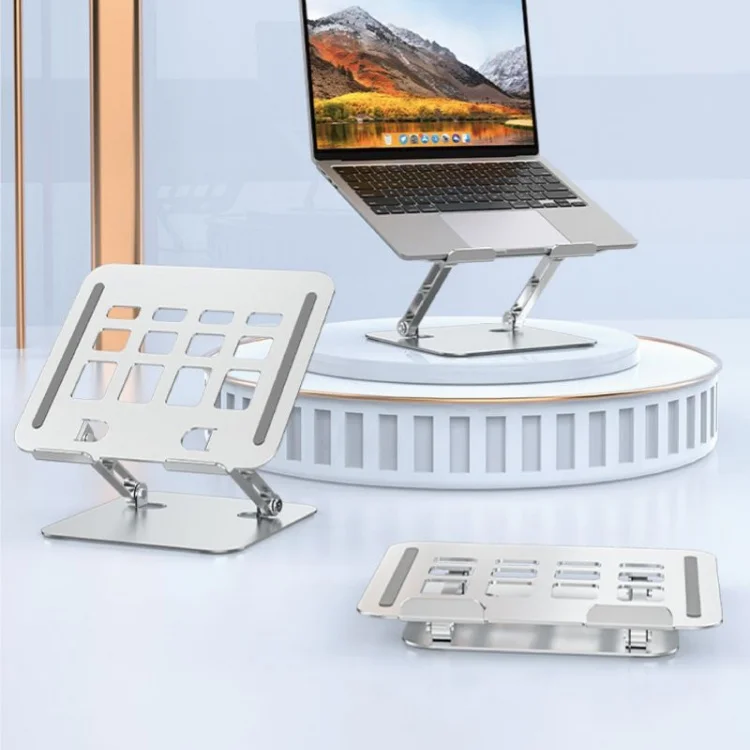 Custom Adjustable Carbon Steel Notebook Riser Portable Non Slip Laptop Tablet Desk Bed Mount