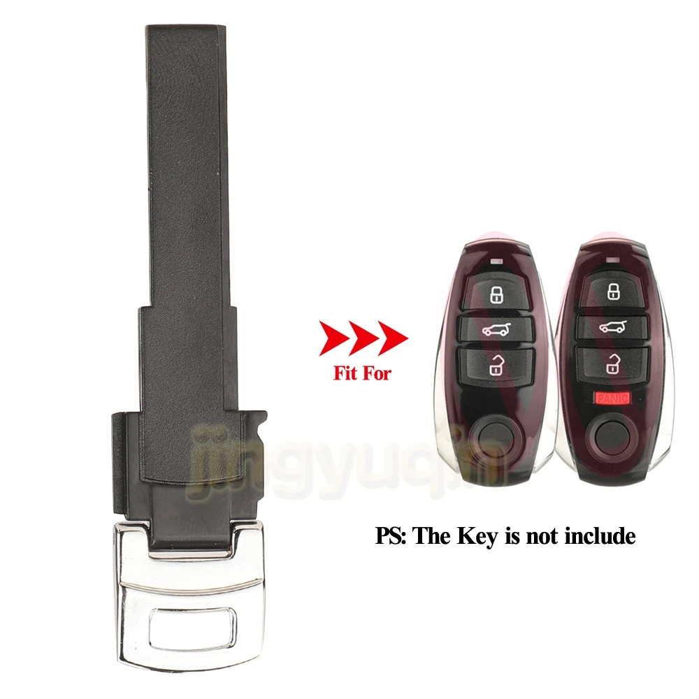 Jingyuqin Remote Uncut Blade Car Key Replacement For VW Volkswagen Touareg 2010 2013 2014 2015 2016 2017 2018 Smart Entry